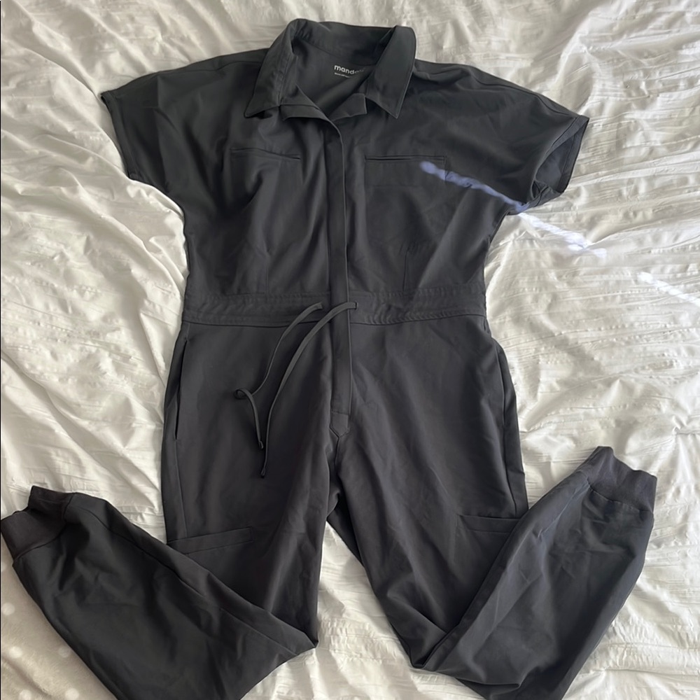 Mandala Scrubs Women's Gray Jumpsuit